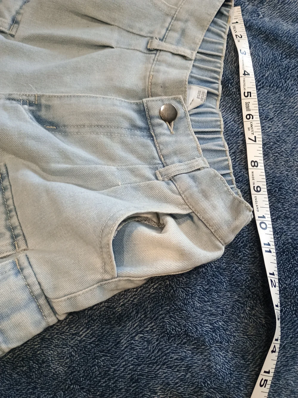 Kids Light Blue Cargo Jeans with Multi-Pocket Design